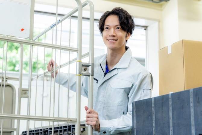 台車やカゴ台車で運べるからとても楽です♪