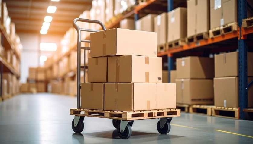 仕分けした荷物は台車に載せたままでOK！