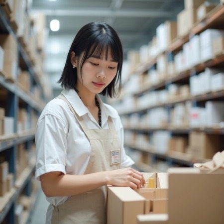 ピッキングはお買い物感覚で楽しいです♪モクモクとできるお仕事です★