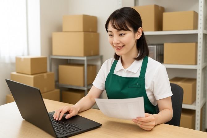 現在の事務は20～40代の女性スタッフが活躍中！