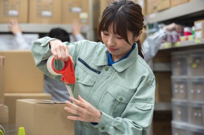 梱包作業はゆっくりで大丈夫！早さよりも丁寧にお願いします