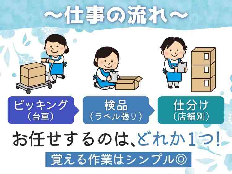 覚える作業はとってもシンプルなので未経験も安心