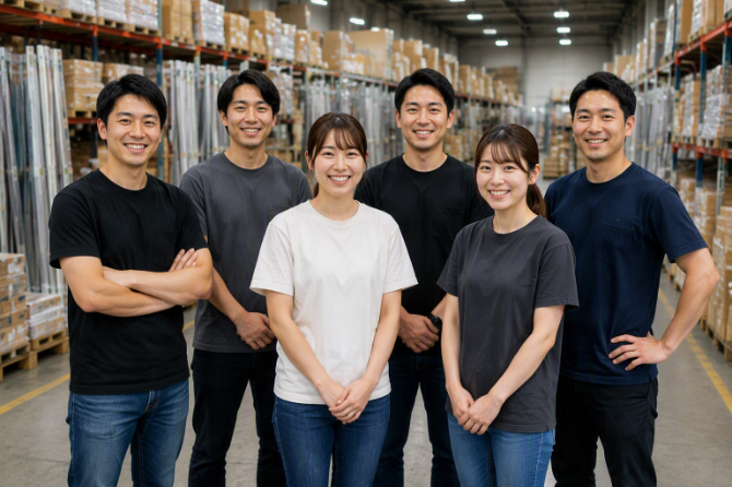 男女スタッフ活躍中の職場です！分からないことはスグに聞けるので安心してお仕事ができます！