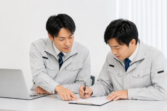 頼りになる先輩がそばにいますので、分からないことはスグに確認できて安心です！