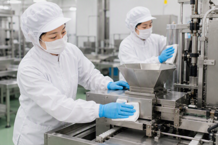 食品を扱う工場なので清潔です！制服を着ると気持ちも引き締まります！