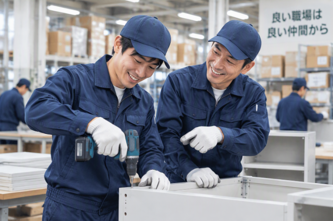 作業の手順などは丁寧に教えます！ 分からない時はスグに聞ける環境だから安心です！